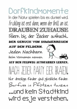 Discount Decopanel DORFKINDMOMENTE Dekoration