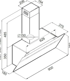 Dunsthaube Premiere 374057 Einbaugeräte|Einbaugeräte