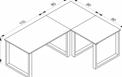 Sale Eck-Schreibtisch LONA Schreibtische|Schreibtische