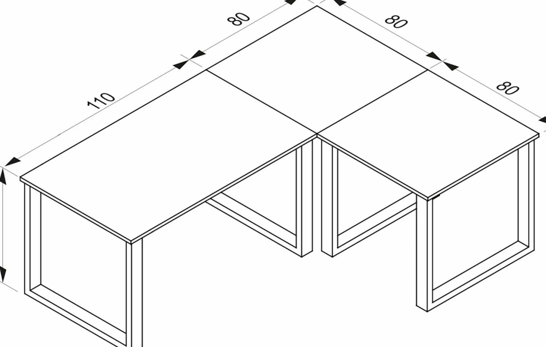 Sale Eck-Schreibtisch LONA Schreibtische|Schreibtische