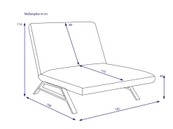 Discount Einzelliege maxi CHRISTIE Liegen