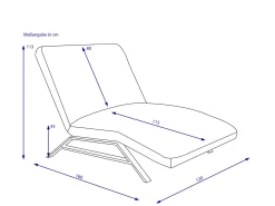 Clearance Einzelliege maxi CHRISTIE Liegen