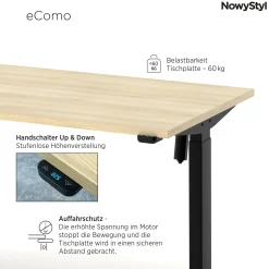 Outlet Elektroschreibtisch eCOMO Schreibtische|Schreibtische