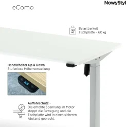 Best Elektroschreibtisch eCOMO Schreibtische|Schreibtische