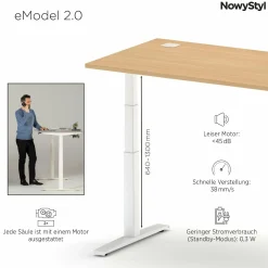 Elektroschreibtisch eMODEL Höhenverstellbare Schreibtische|Schreibtische