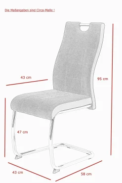 Sale Freischwinger ALINA S 4er Set Freischwingerstühle