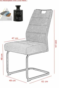 Online Freischwinger HIROSAKI Esszimmerstühle|Freischwingerstühle