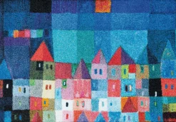 Hot Fußmatte COLOURFUL Houses Fußmatten|Fußmatten