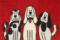 Hot Fußmatte THREE Dogs Fußmatten|Fußmatten