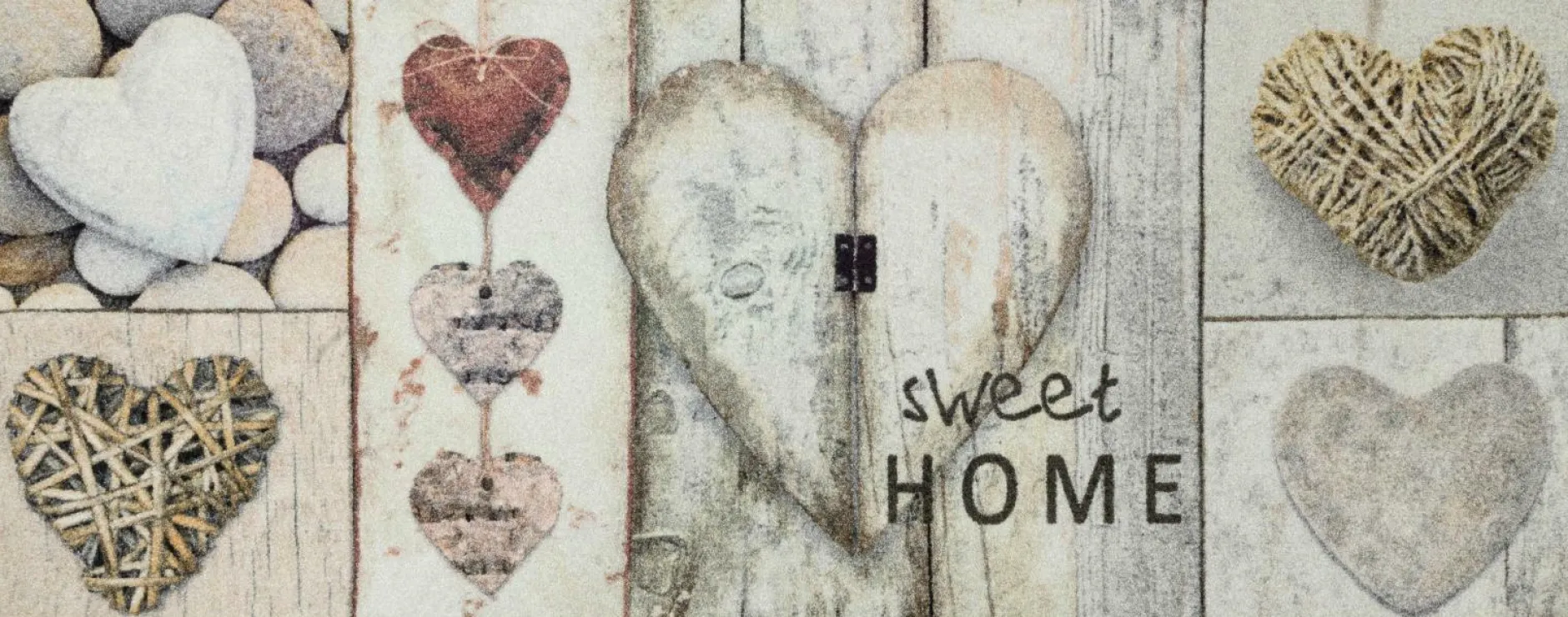 Hot Fußmatte VINTAGE Hearts Fußmatten|Fußmatten