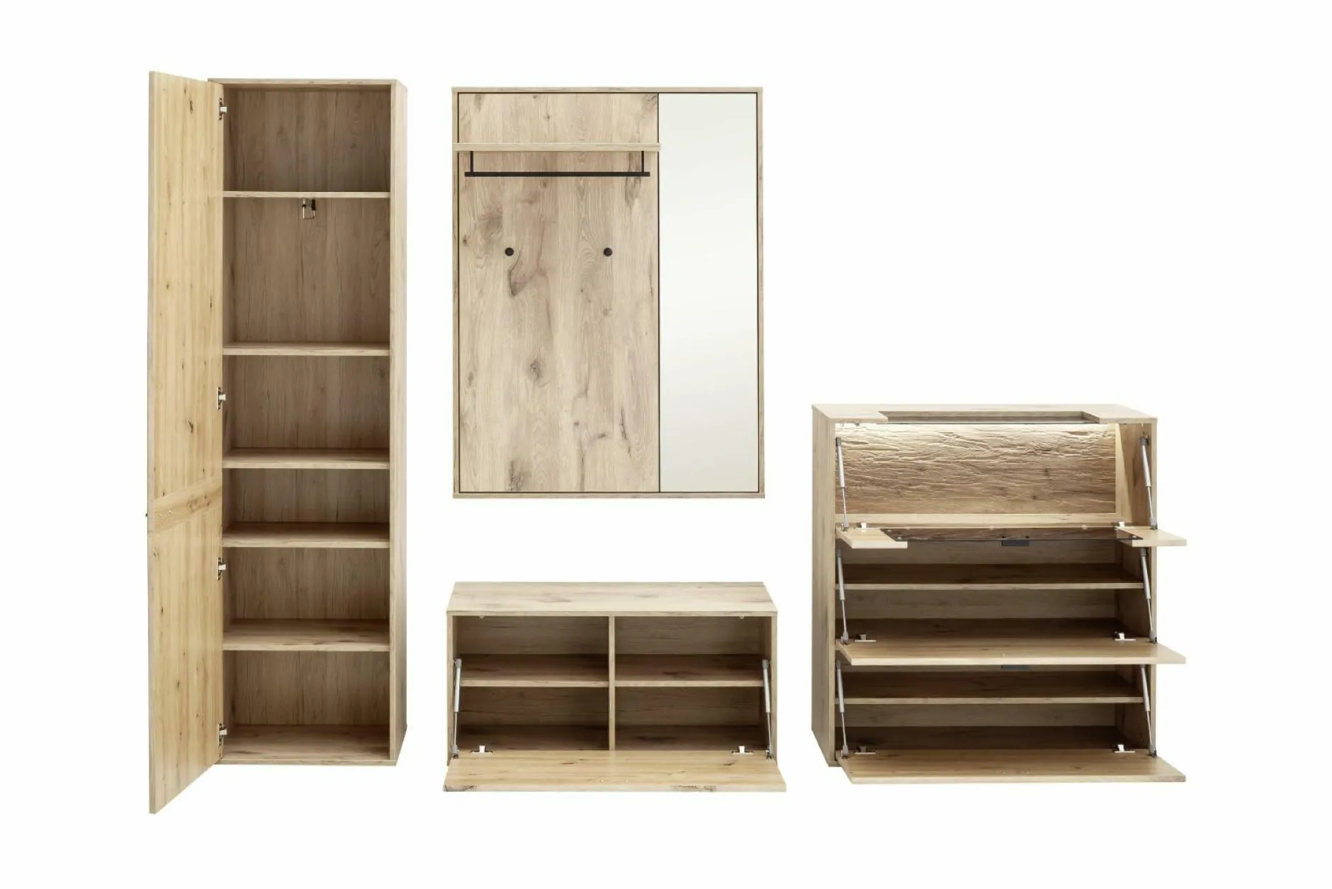 New Garderobenset MEZZANO Garderoben|Garderoben