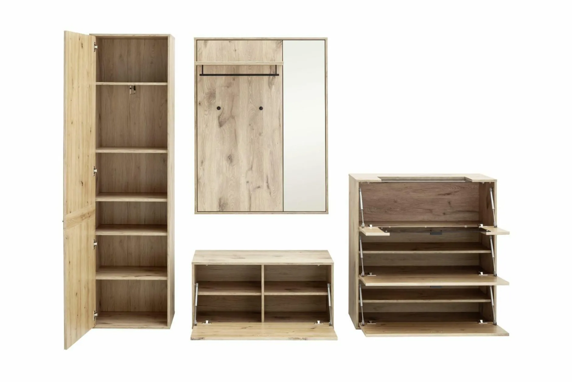 New Garderobenset MEZZANO Garderoben|Garderoben