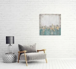 Best Gemälde ABSTRAKTE SKYLINE Kunstdrucke