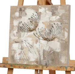 Outlet Gemälde CHRYSANTHEMEN SILBER Kunstdrucke