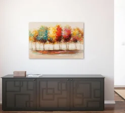 Clearance Gemälde FARBENFROHER WALD Originalbilder