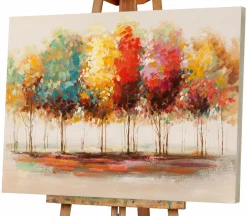 Clearance Gemälde FARBENFROHER WALD Originalbilder