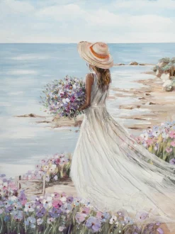 Outlet Gemälde FRAU AM STRAND I Originalbilder