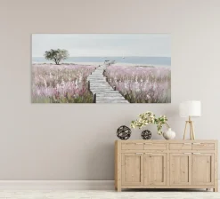 New Gemälde HOLZSTEG ZUM STRAND Originalbilder|Bilder