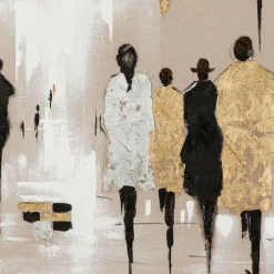 Clearance Gemälde MODENSCHAU GOLD/SILBER Originalbilder