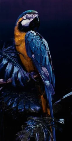 Hot Gemälde PAPAGEI IN BLAU II Originalbilder