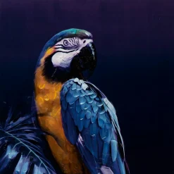 Hot Gemälde PAPAGEI IN BLAU II Originalbilder