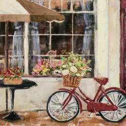 Hot Gemälde STRAßENCAFE IN ROT Originalbilder