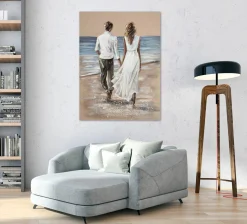 Gemälde VERLIEBT AM STRAND Originalbilder|Bilder