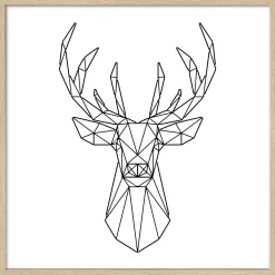 Outlet Gerahmtes Bild GEOMETRICAL Holzbilder