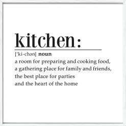 Gerahmtes Bild KITCHEN Holzbilder