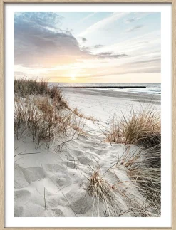 Sale Gerahmtes Bild NORDIC BEACH Holzbilder