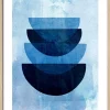 Gerahmtes Bild ONLY BLUE III Holzbilder