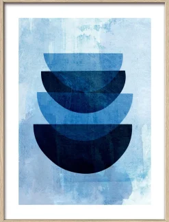Gerahmtes Bild ONLY BLUE III Holzbilder