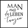 Gerahmtes Bild TANZEN Holzbilder|Bilder