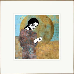 Gerahmtes-Bild SONNENLIEBE Holzbilder