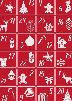 Outlet Geschirrtuch XMAS Adventkalend Küchentextilien|Küchentextilien