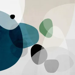 Discount Glasbild ABSTRACT SHAPES II Glasbilder