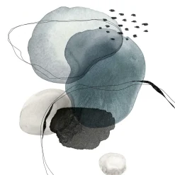 Online Glasbild ABSTRACT SHAPES I Glasbilder