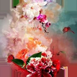 Online Glasbild BAROQUE FLOWER Glasbilder