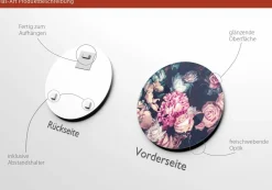 Hot Glasbild BAROQUE FLOWERS IV Glasbilder