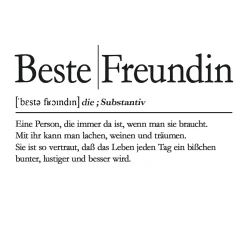 Best Glasbild BESTE FREUNDIN Glasbilder|Bilder