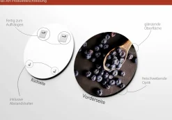 Discount Glasbild BLAUBEEREN Glasbilder