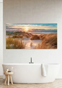 Online Glasbild DÜNEN IM SONNENAUFGAN Glasbilder
