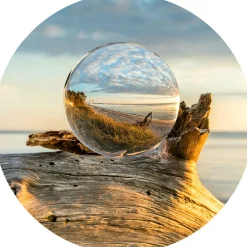 Outlet Glasbild DROP ON WOOD Glasbilder