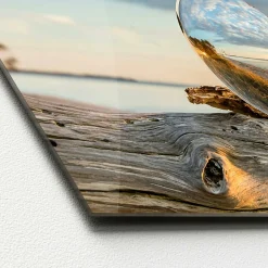 Hot Glasbild DROP ON WOOD Glasbilder