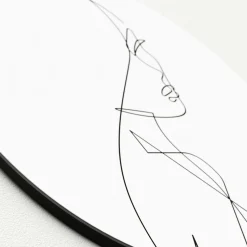 New Glasbild FACE LINES I Glasbilder