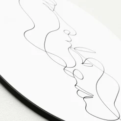 Online Glasbild FACE LINES III Glasbilder