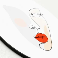 Hot Glasbild FACE LINES IV Glasbilder