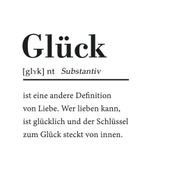 Discount Glasbild GLÜCK II Glasbilder