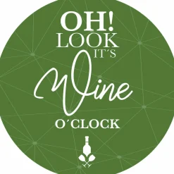Clearance Glasbild IT'S WINE O'CLOCK Glasbilder