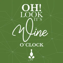 Clearance Glasbild IT'S WINE O'CLOCK Glasbilder